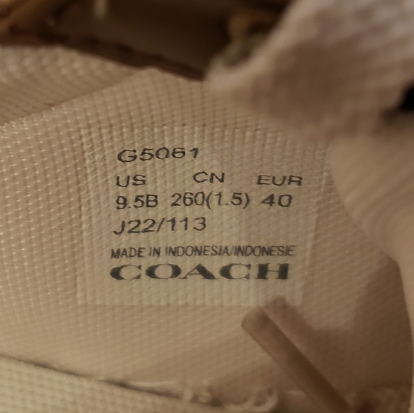COACH WOMEN'S HIGHLINE SNEAKERS Color is Brown Khaki, Size US 9.5B EU 40NIB - Picture 7 of 7